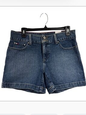 Tommy Hilfiger Classic Dark Blue Denim Shorts vintage new